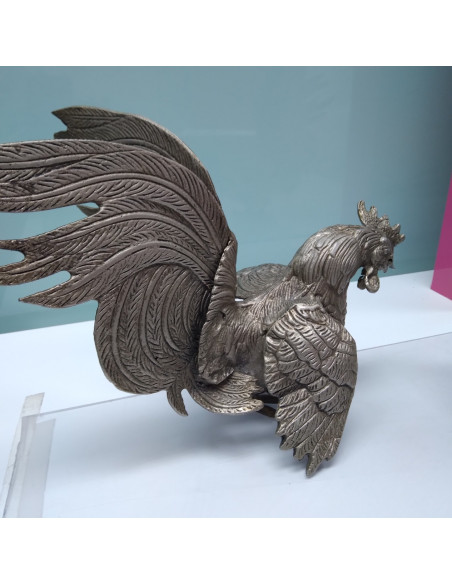 9-9-51875-4-Adorno Pareja Gallos De Pelea Bronce