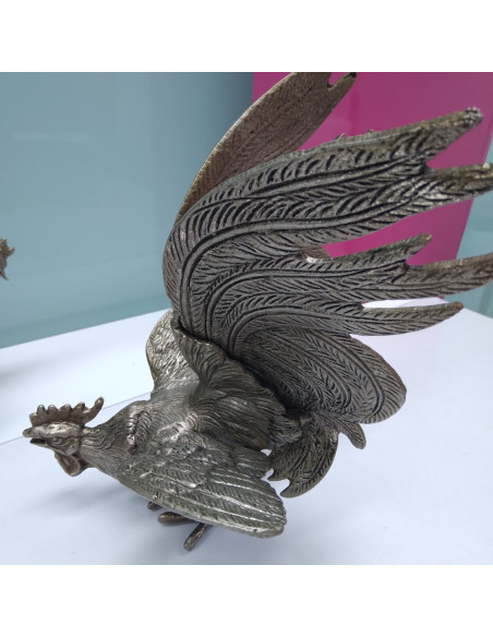 9-9-51875-5-Adorno Pareja Gallos De Pelea Bronce