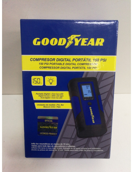 9-6-159614-1-Compresor Portátil Goodyear GOD0019 SIN USO
