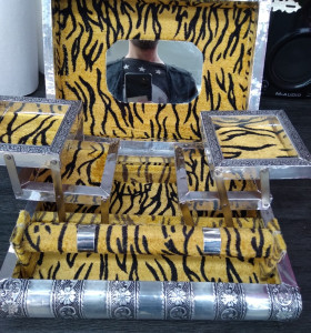 9-9-44812-1-Varios Joyero De Latón Piel De Leopardo