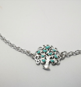 9-1-186878-1-Pulsera arbolito corazones turquesa EBR14733 Rodio 2