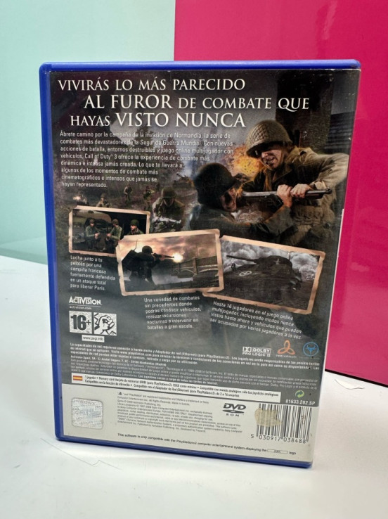 9-9-69472-3-Videojuego PS2 Call Of Duty 3