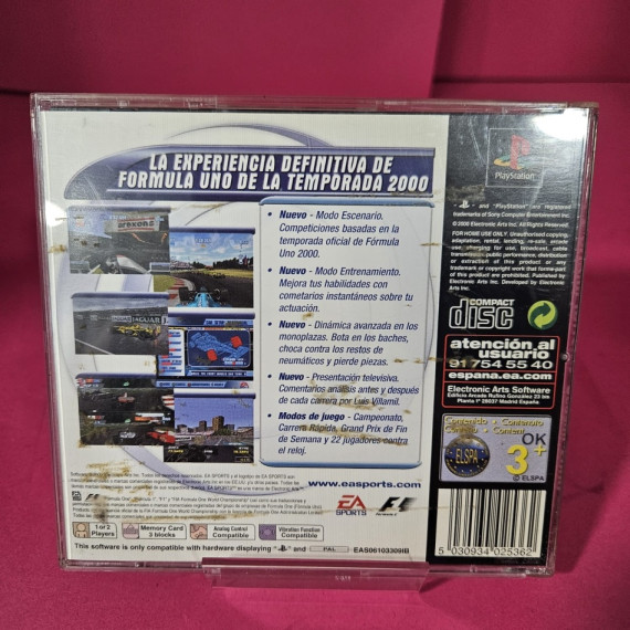 8-8-70913-2-Videojuego PS1 F1 Championship Season 2000 (librillo)