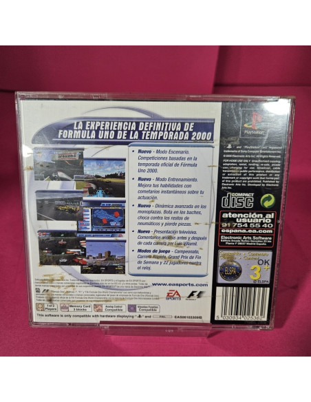 8-8-70913-2-Videojuego PS1 F1 Championship Season 2000 (librillo)