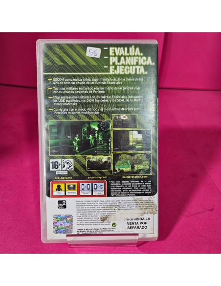 8-8-70982-5-Videojuego PSP SOCOM : U.S. Navy SEALs Tactical Strike 