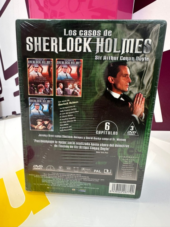 9-9-72285-3-Cine, DVD y películas los casos de sherlock holmes sir arthur conan (presintado)