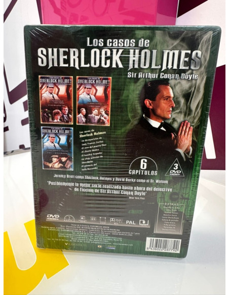 9-9-72285-3-Cine, DVD y películas los casos de sherlock holmes sir arthur conan (presintado)