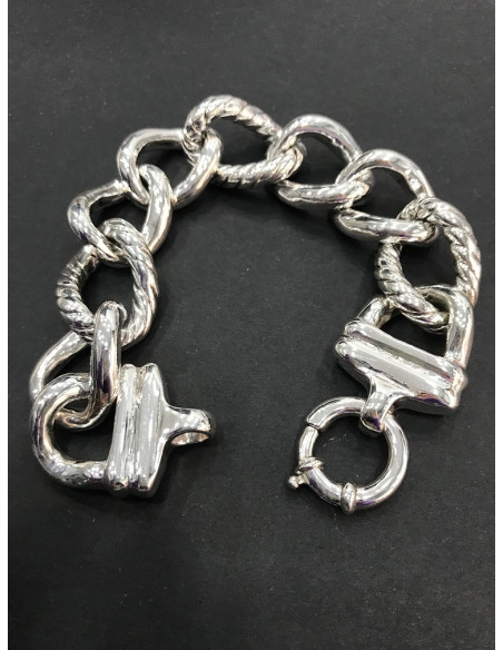6-1-149796-2-Pulsera plata eslabones (26.0-26.5 g)