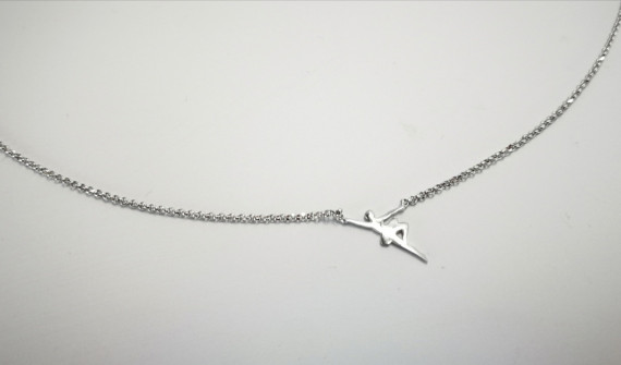 6-1-186690-2-Cadena eslabones tipo rolo Bailarina ECL9357 de Rodio 