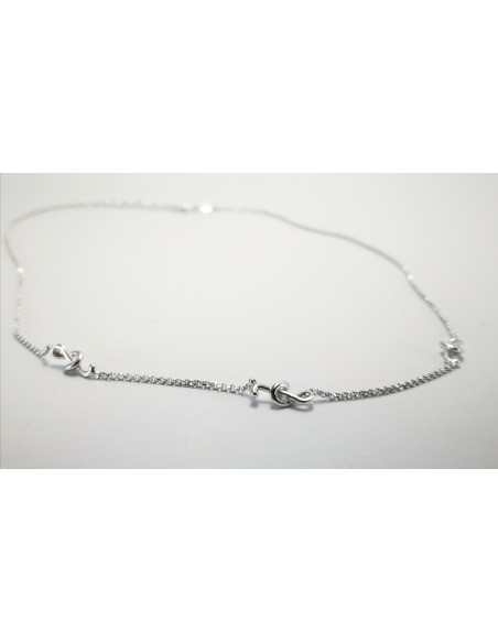 6-1-186711-1-Cadena eslabones tipo rolo Claves de Sol ECL8790 de Rodio 