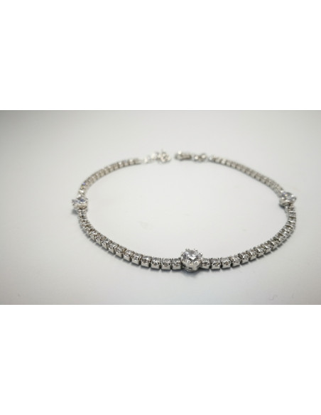 6-1-186826-1-Pulsera semirígida piedras 3 centrales BR 2305 Rodio