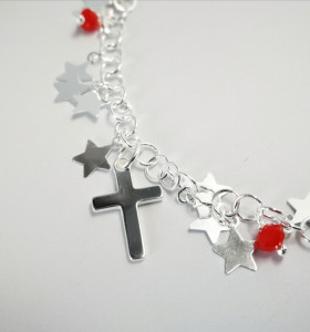 6-1-186865-1-Pulsera estrellitas piedra roja AMBR712 plata de ley 925 2