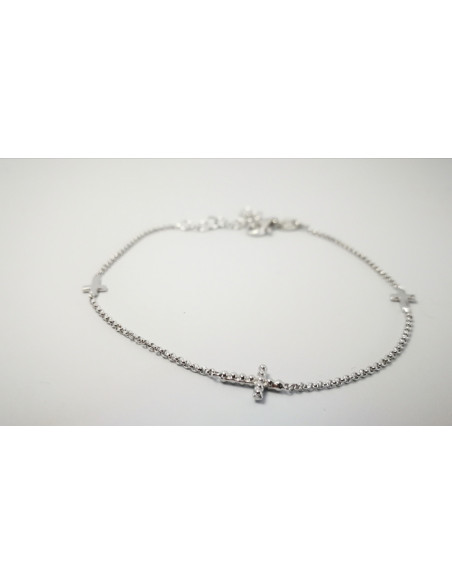 6-1-186919-1-Pulsera 3 cruces EBR19583 Rodio