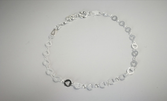 6-1-187046-2-Pulsera linea circulos corazón de plata de ley 925