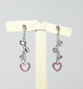 6-2-92957-1-Pendientes colgante corazón rosa 2
