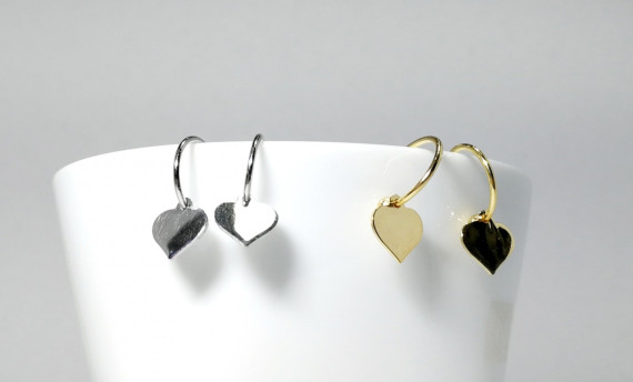 6-2-93057-2-Pendientes aro con corazón 12 mm