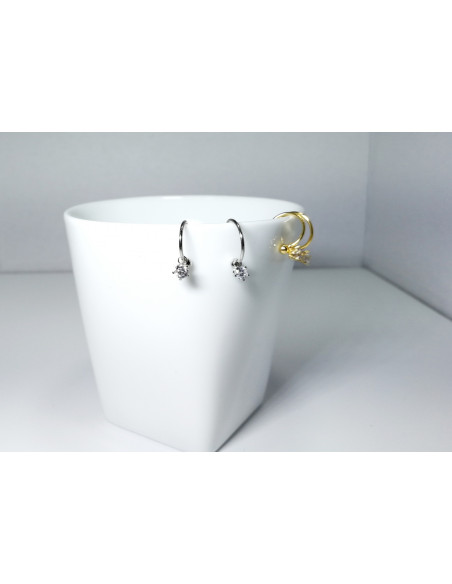 6-2-93320-1-Pendientes aro con circonita 12 mm