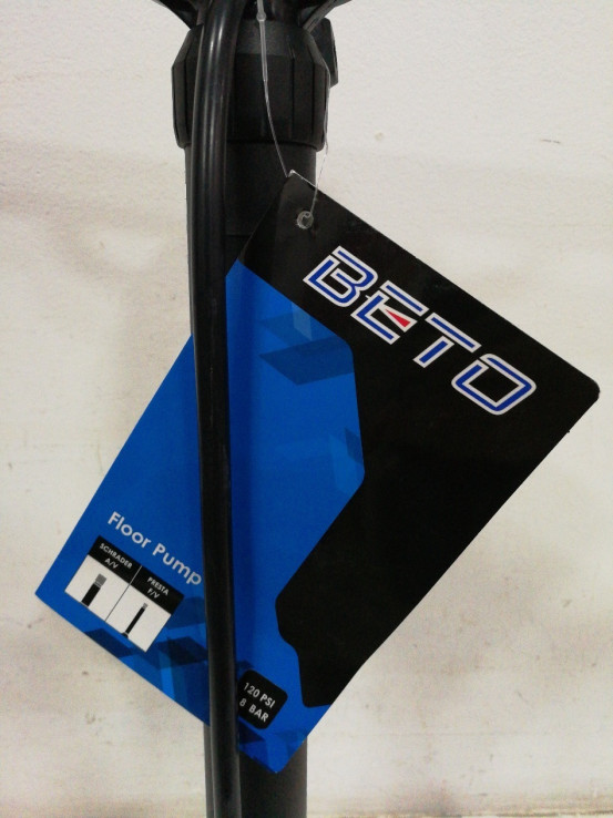 6-6-140192-2-Ciclismo Bomba Hinchado Beto Floor Pump 8Bar NUEVO 