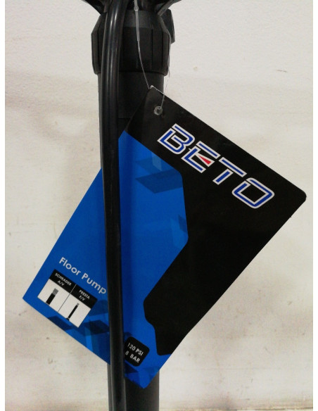 6-6-140192-2-Ciclismo Bomba Hinchado Beto Floor Pump 8Bar NUEVO 