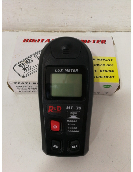 6-6-141254-1-Herramienta Especializada Medidor De Luz R D MT30 Lux 0 200,000lux, Iluminómetro Lux fc, Probador