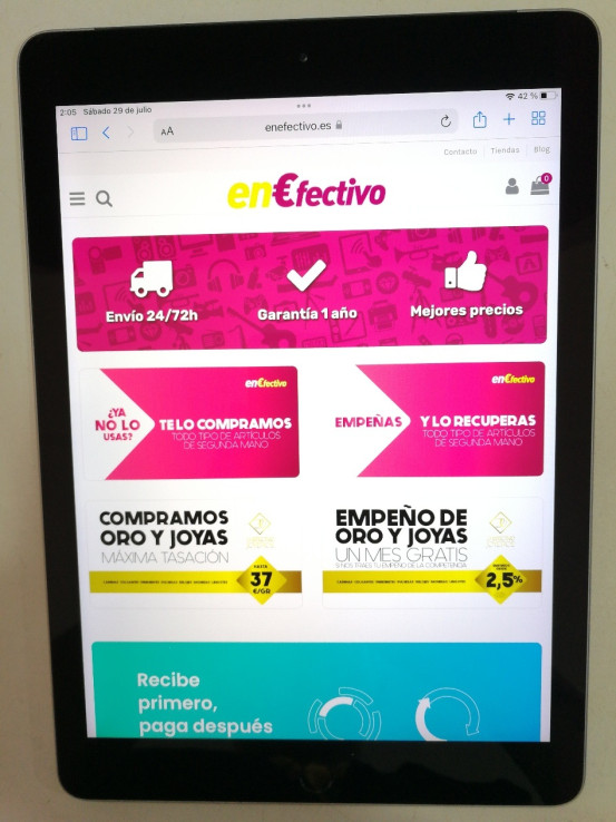 6-6-142676-2-iPad 6 LTE (2018) A1954 Gris espacial 32 GB