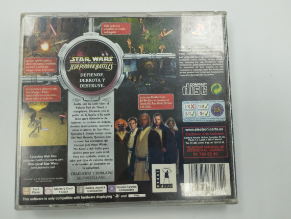 6-6-150190-3-Videojuego PS1 Star Wars Jedi Power Battles