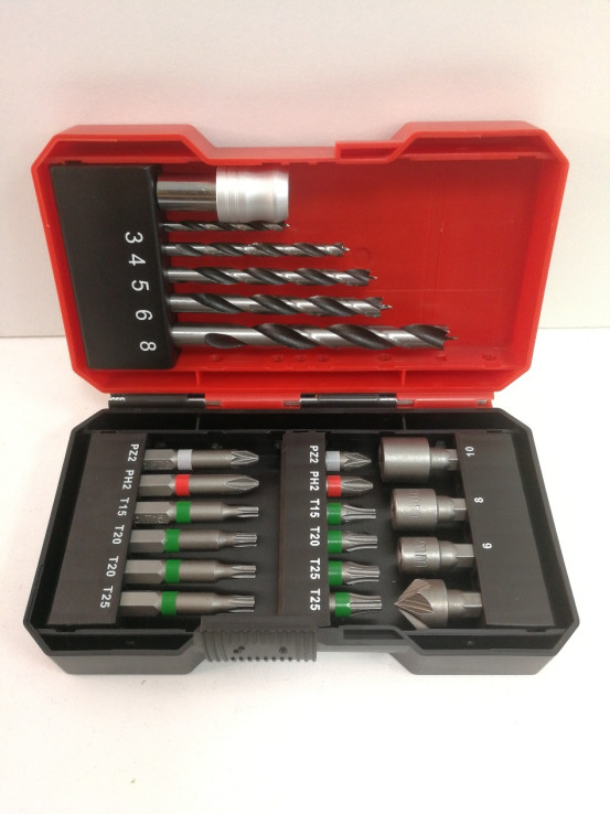 6-6-155120-2-Kit Herramientas Variadas Set Einhell KWB SIN USO