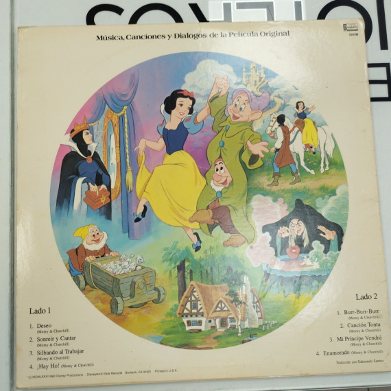 6-6-160460-2-Coleccionismo musical Walt Disney Blanca Nieves y los 7 enanitos