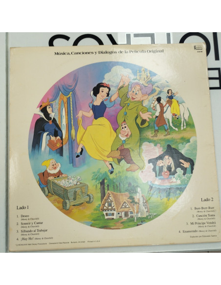 6-6-160460-2-Coleccionismo musical Walt Disney Blanca Nieves y los 7 enanitos