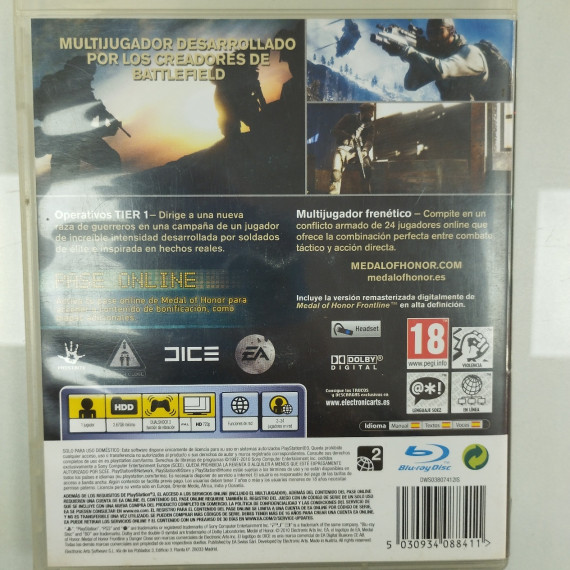 6-6-162469-2-Videojuego PS3 Medal of Honor