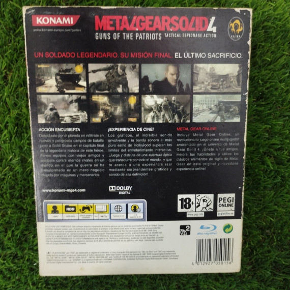 6-6-162472-2-Videojuego PS3 Metalgearsolid4