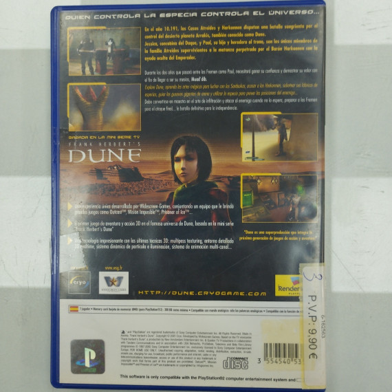 6-6-162563-2-Videojuego PS2 Frank Herbert's Dune
