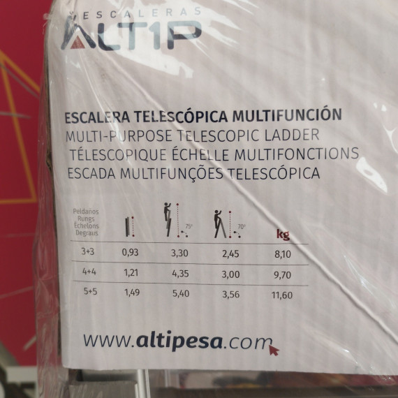 6-6-162709-3-Escalera Telescópica Articulada Aluminio 44 Pestaña