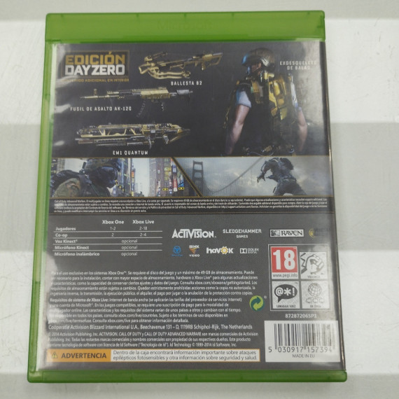 6-6-162852-2-Videojuego Xbox One call of duty advanced warfare 