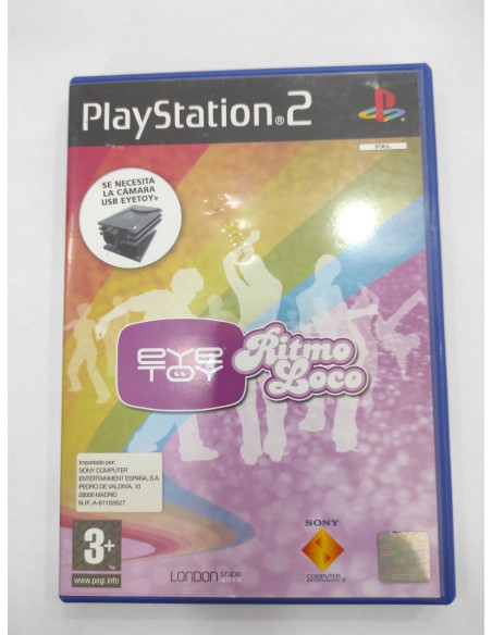 7-7-39235-1-Juego Ps2 Eye Toy Ritmo Loco
