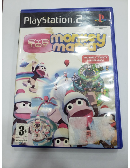 7-7-57318-1-Videojuego PS2 Eye Toy Monkey Mania