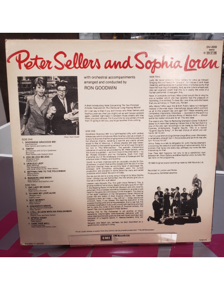 7-7-61993-2-Vinilo Peter sellers and sophia loren