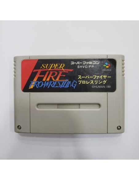 7-7-63974-1-Videojuego NES Super fire pro-wrestling