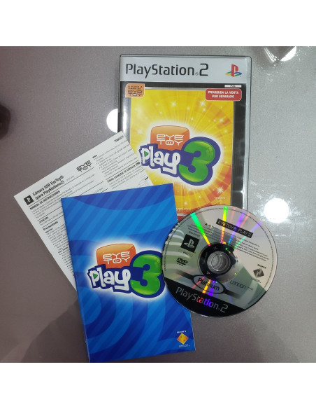 7-7-65744-2-Videojuego PS2 Eye Toy Y Cámara