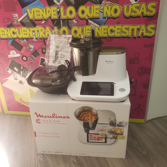 7-7-67201-1-Robot Multifuncion ROBOT COCINA MOULINEX CLIK COOK HF50PR30 BLANCO 1400W 