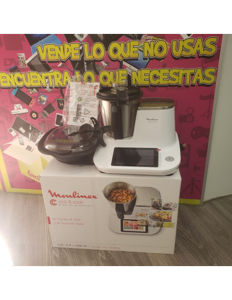 7-7-67201-1-Robot Multifuncion ROBOT COCINA MOULINEX CLIK COOK HF50PR30 BLANCO 1400W 