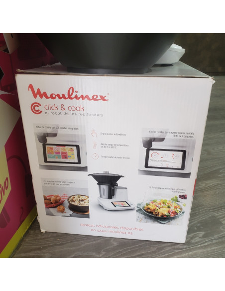 7-7-67201-3-Robot Multifuncion ROBOT COCINA MOULINEX CLIK COOK HF50PR30 BLANCO 1400W 