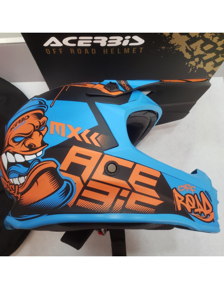 7-7-69814-1-Casco Integral Casco Moto Cross Steel Junior (51-52Cm) SIN USO