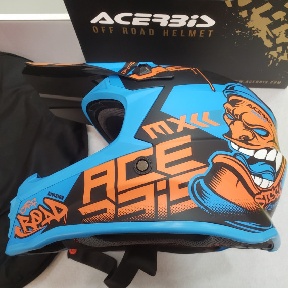 7-7-69814-2-Casco Integral Casco Moto Cross Steel Junior (51-52Cm) SIN USO