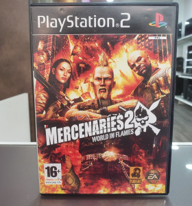 7-7-70008-1-Videojuego PS2 Mercenaries 2 word in flames