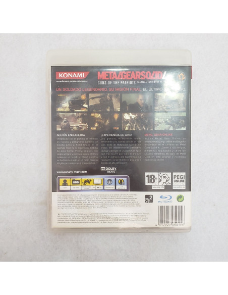 7-7-71175-2-Videojuego PS3 MEetalGearsolid 4
