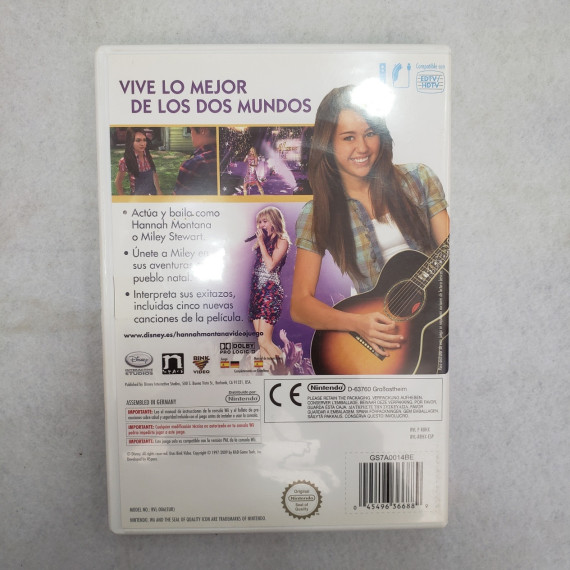 7-7-71252-2-Videojuego Wii Hannah Montana La Pelicula