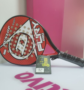 7-7-71702-1-Deportes Pala de padel Dunlop Fury Pro Roja (Sin uso)