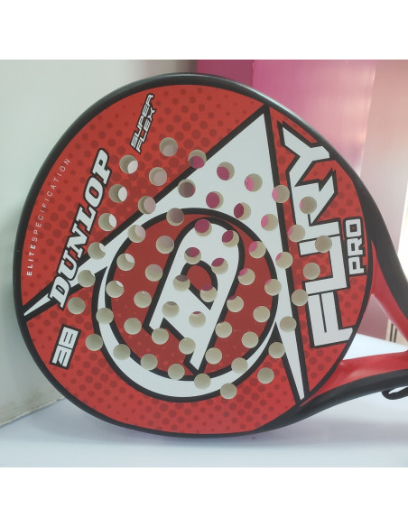 7-7-71702-2-Deportes Pala de padel Dunlop Fury Pro Roja (Sin uso)