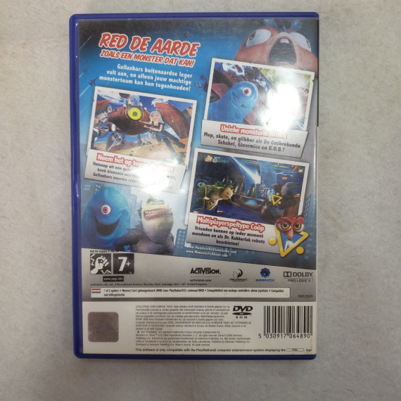 7-7-72302-2-Videojuego PS2 monsters vs aliens ps2